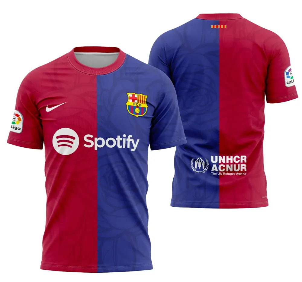 Arte Camisa Conceito De Barcelona 2024 - Modelo 5