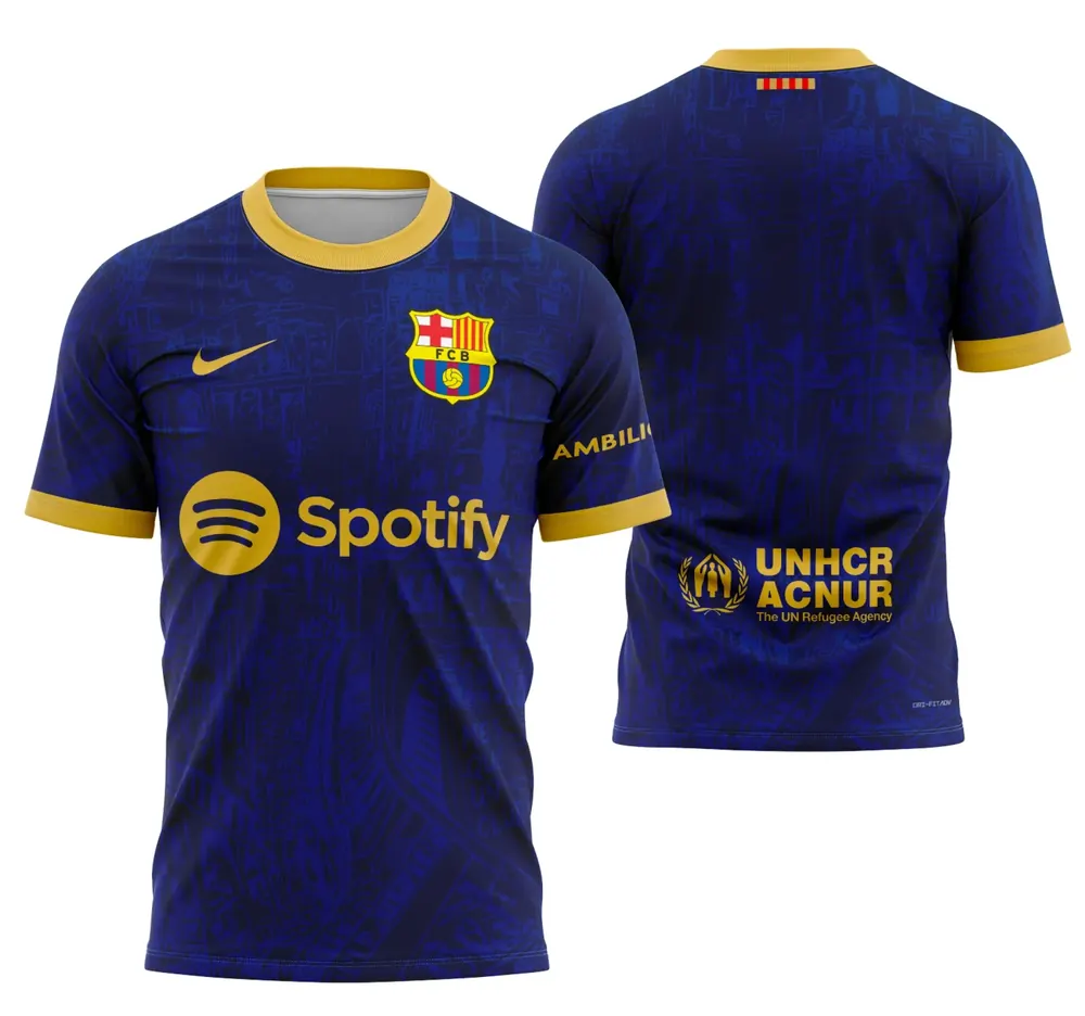 Arte Camisa Conceito De Barcelona 2025 - Modelo 4
