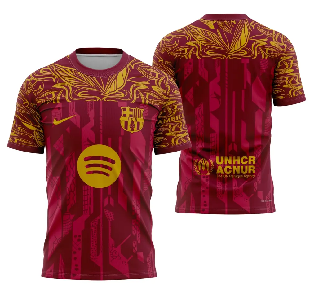 Arte Camisa Conceito De Barcelona 2026
