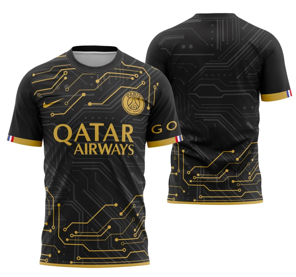 Arte Camisa Conceito De Circuito Psg 2022