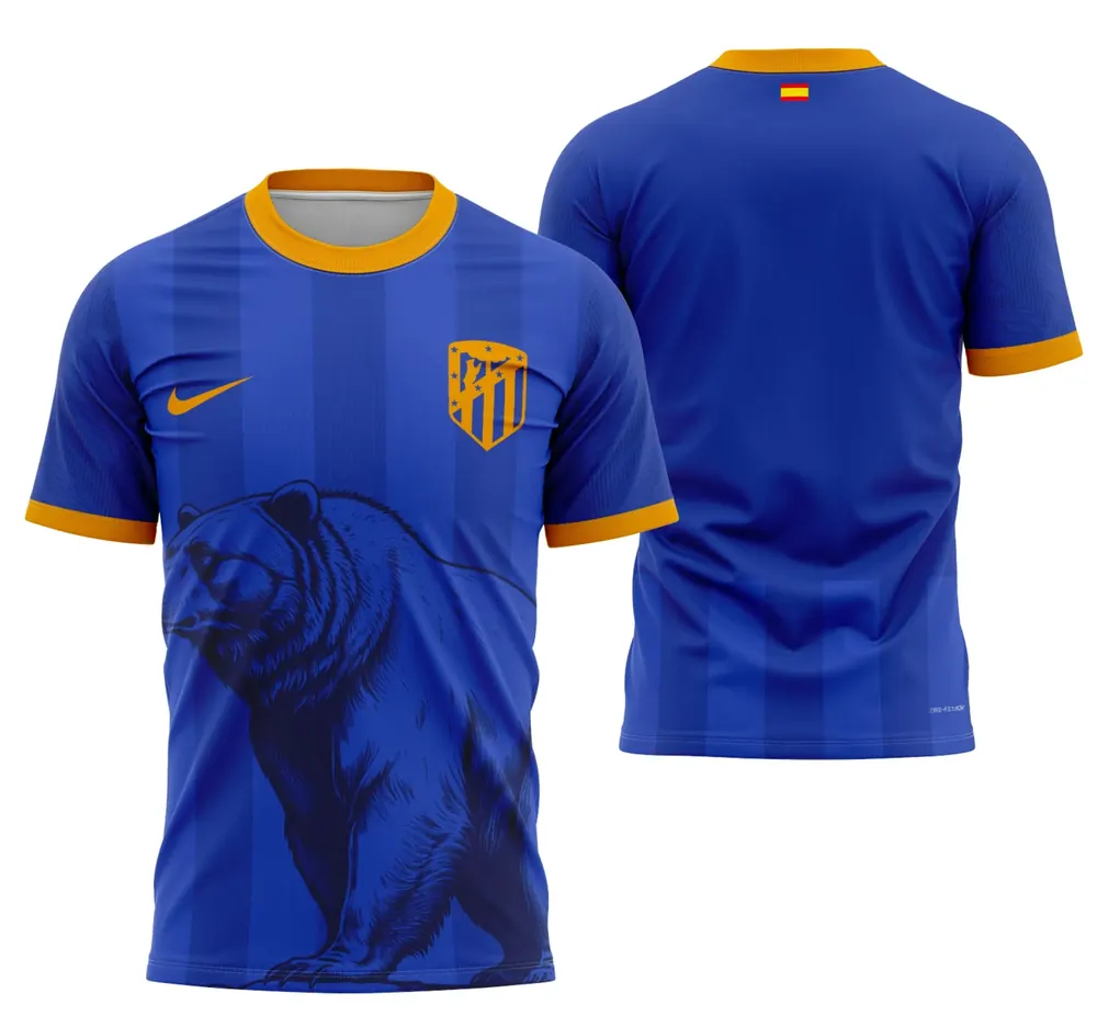 Arte Camisa Conceito Do Atlético De Madrid 2024 - Modelo 1