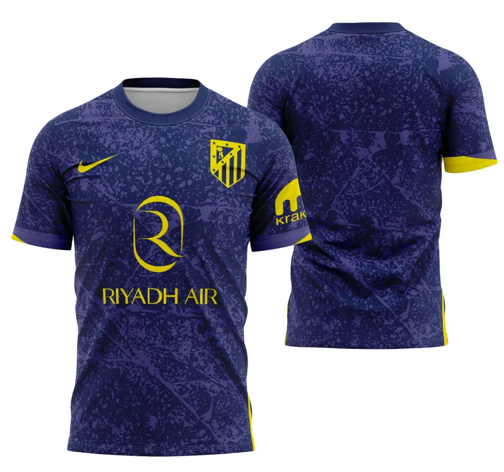 Arte Camisa Conceito Do Atlético De Madrid 2025 - Modelo 1