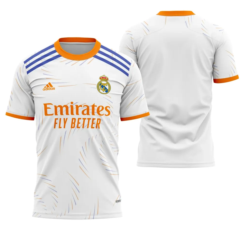 Arte Camisa Conceito Do Real Madrid 2021-2022