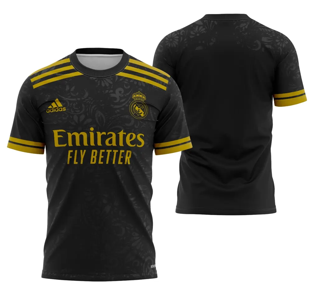 Arte Camisa Conceito Do Real Madrid 2021 - Modelo 1