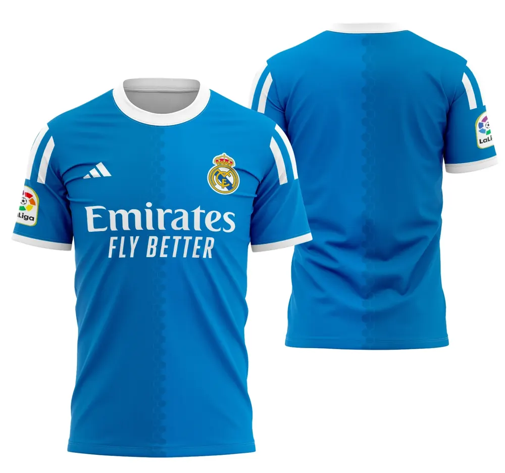 Arte Camisa Conceito Do Real Madrid 2023 - Modelo 4