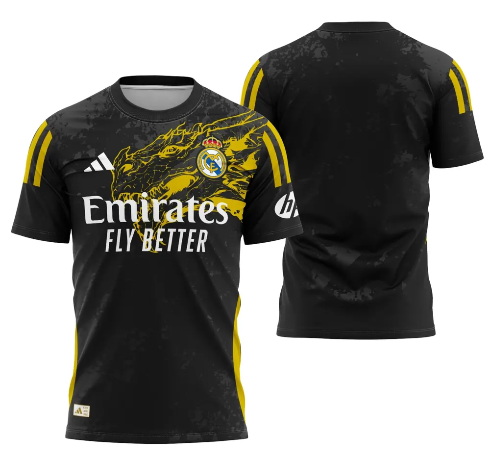 Arte Camisa Conceito Do Real Madrid 2024 - Modelo 1