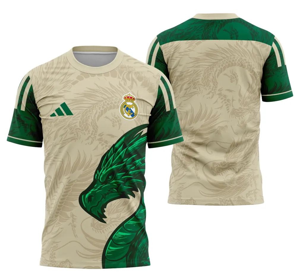 Arte Camisa Conceito Do Real Madrid 2025 - Modelo 8