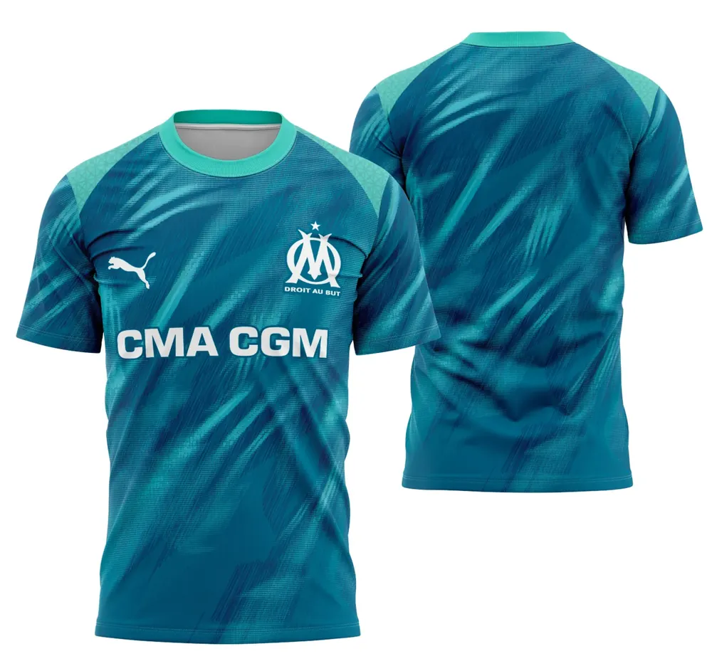 Arte Camisa Conceito Olympique de Marselha