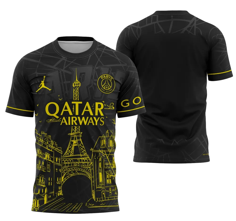 Arte Camisa Conceito Paris St