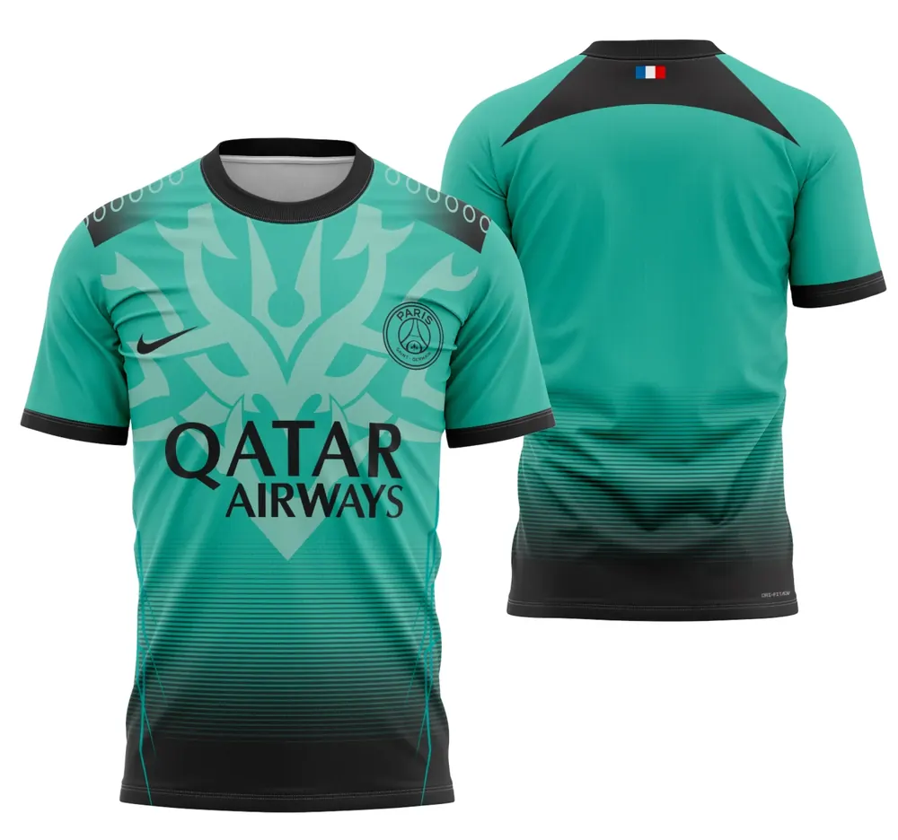 Arte Camisa Conceito Psg 2023 - Modelo 3
