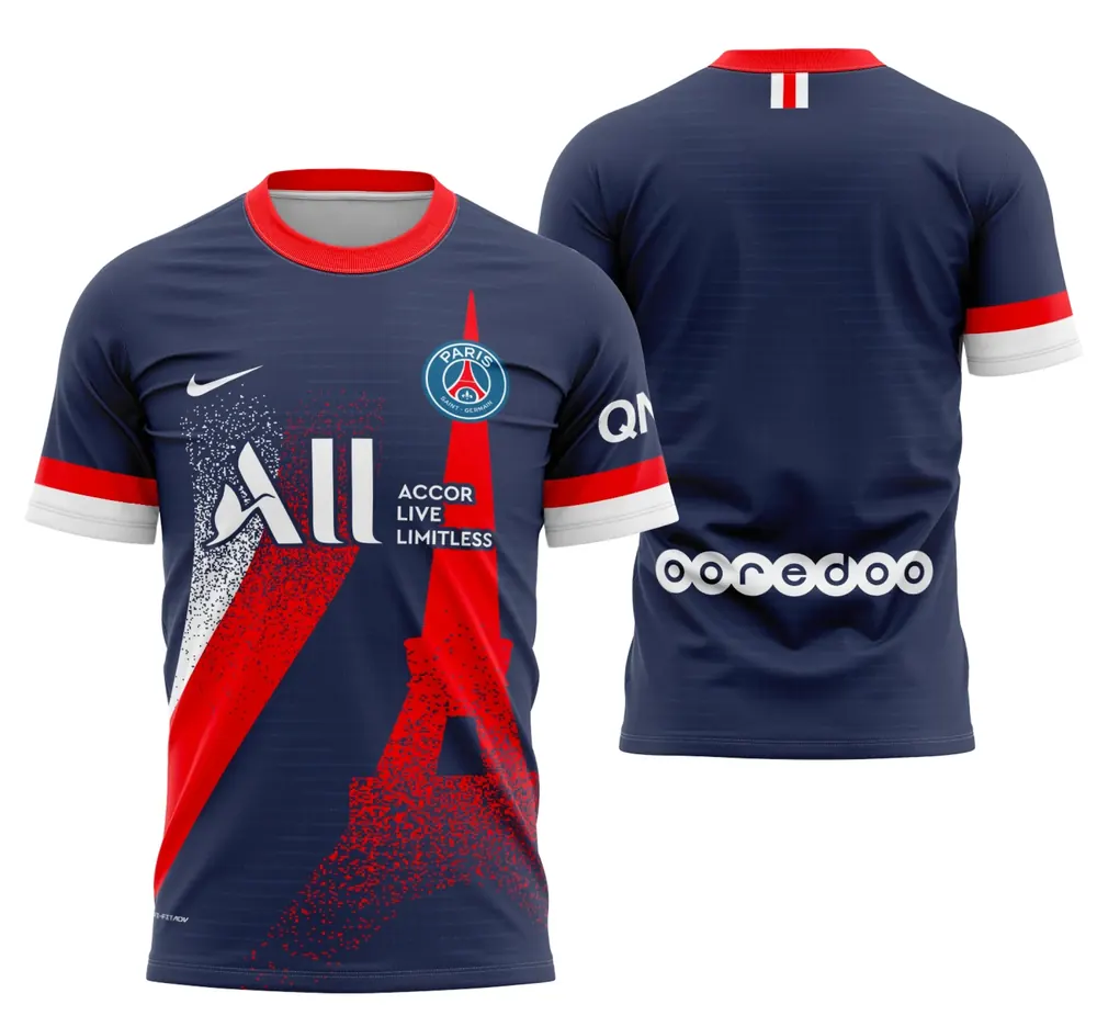 Arte Camisa Conceito Psg - Modelo 8