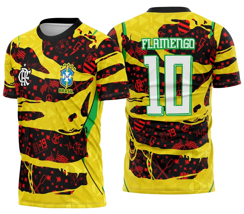 Arte Camisa Copa Brasil Flamengo Modelo 10