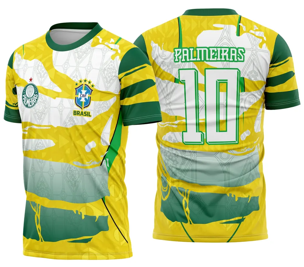 Arte Camisa Copa Brasil Pameiras Modelo 10