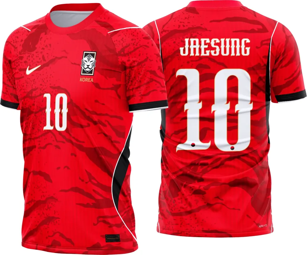 Arte Camisa Coreia do Sul Titular 2026 - 2028