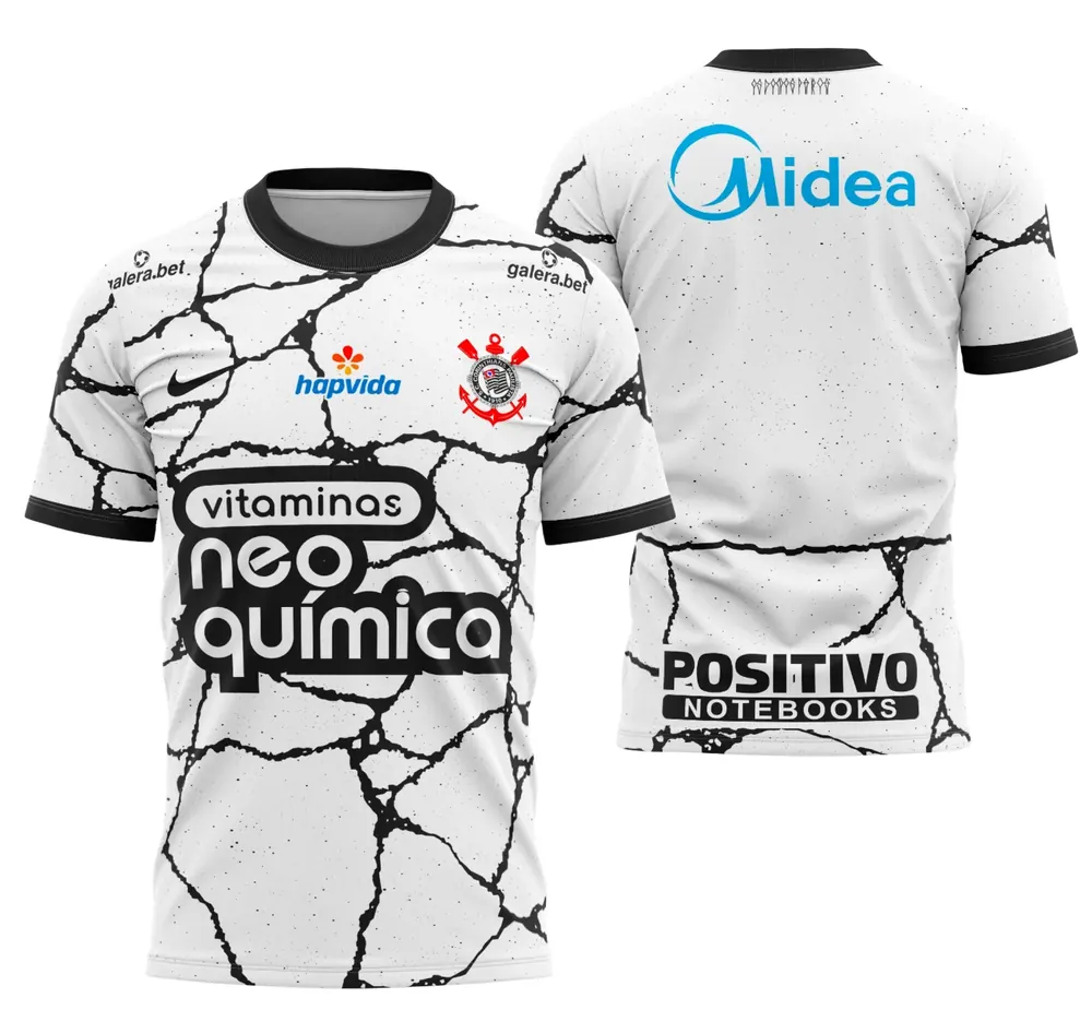 Arte Camisa Corinthians Local 2021-2022