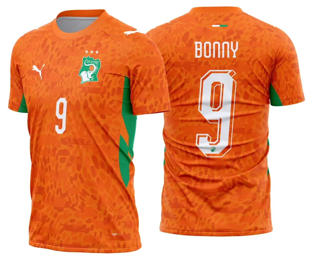 Arte Camisa Costa do Marfim Titular 2026 - 2028