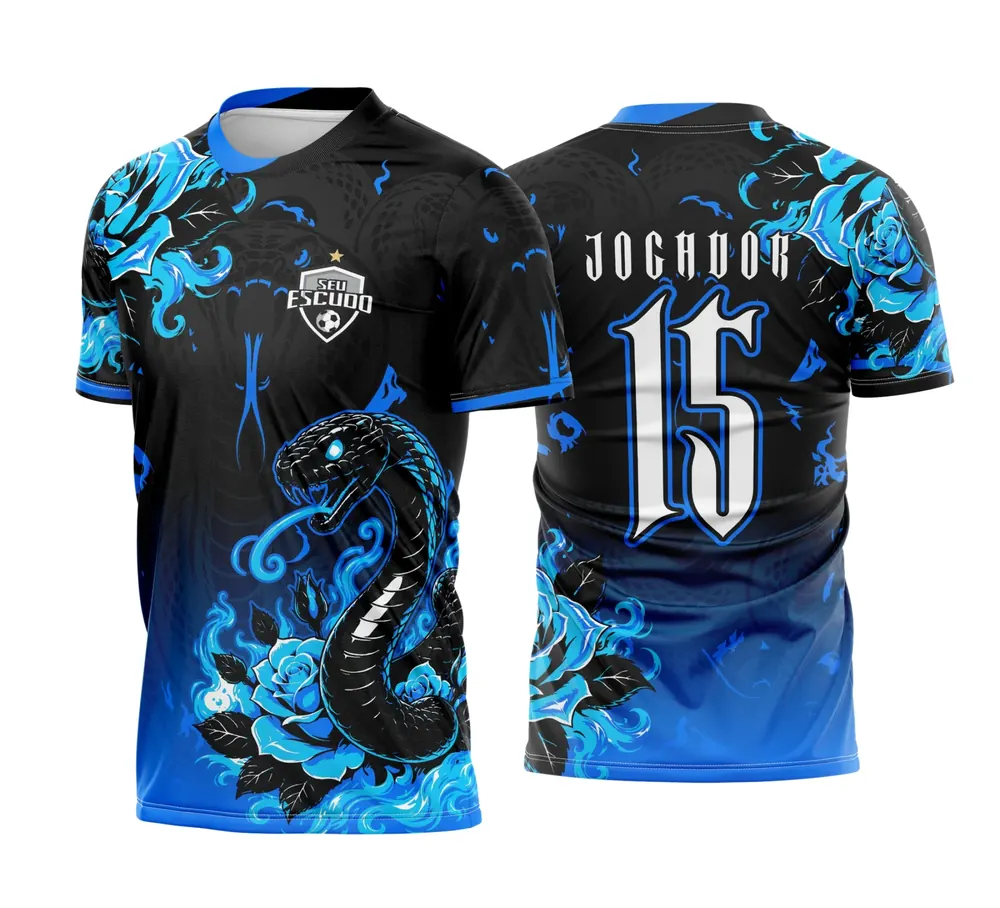 Camisa de Interclasse Cobra Serpente Azul