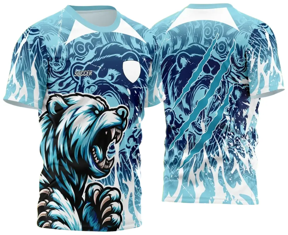 Arte Vetor Camisa de Interclasse Urso Feroz 2025 Modelo 02