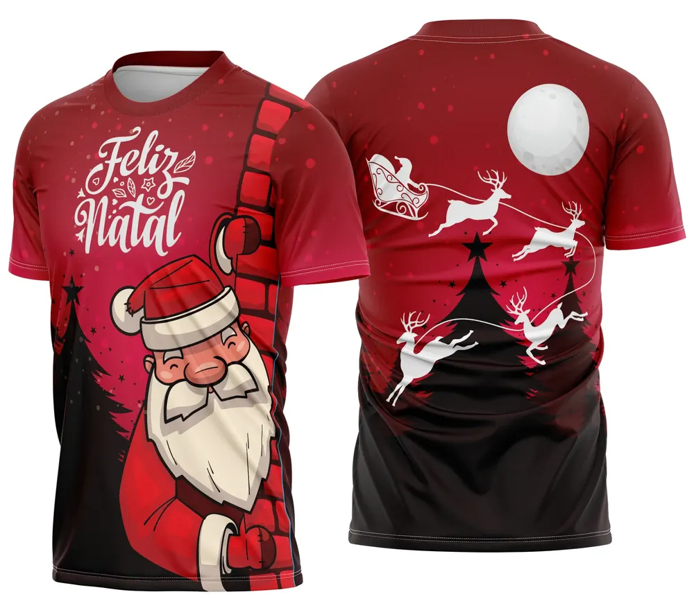 Camisa de Natal Natalina Festiva Modelo 06