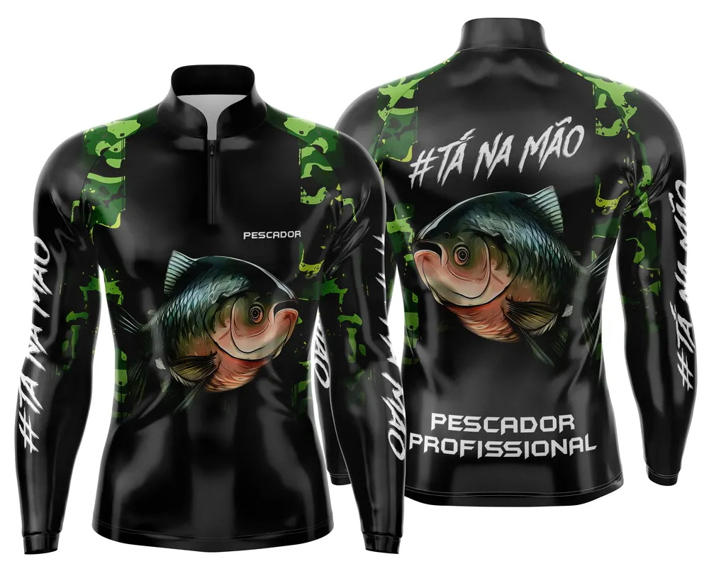Camisa de Pesca Esportiva Personalizada Modelo 05