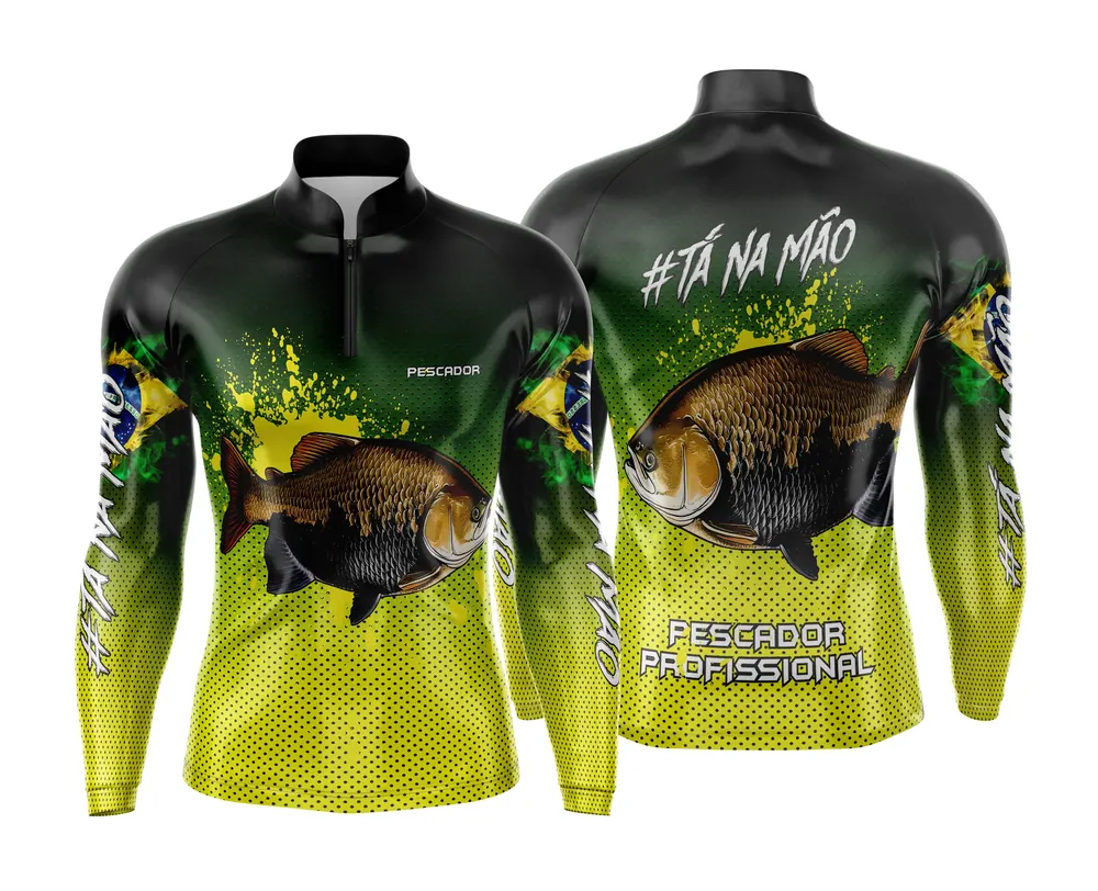 Arte Estampa Camisa de Pesca Esportiva Personalizada Modelo 46