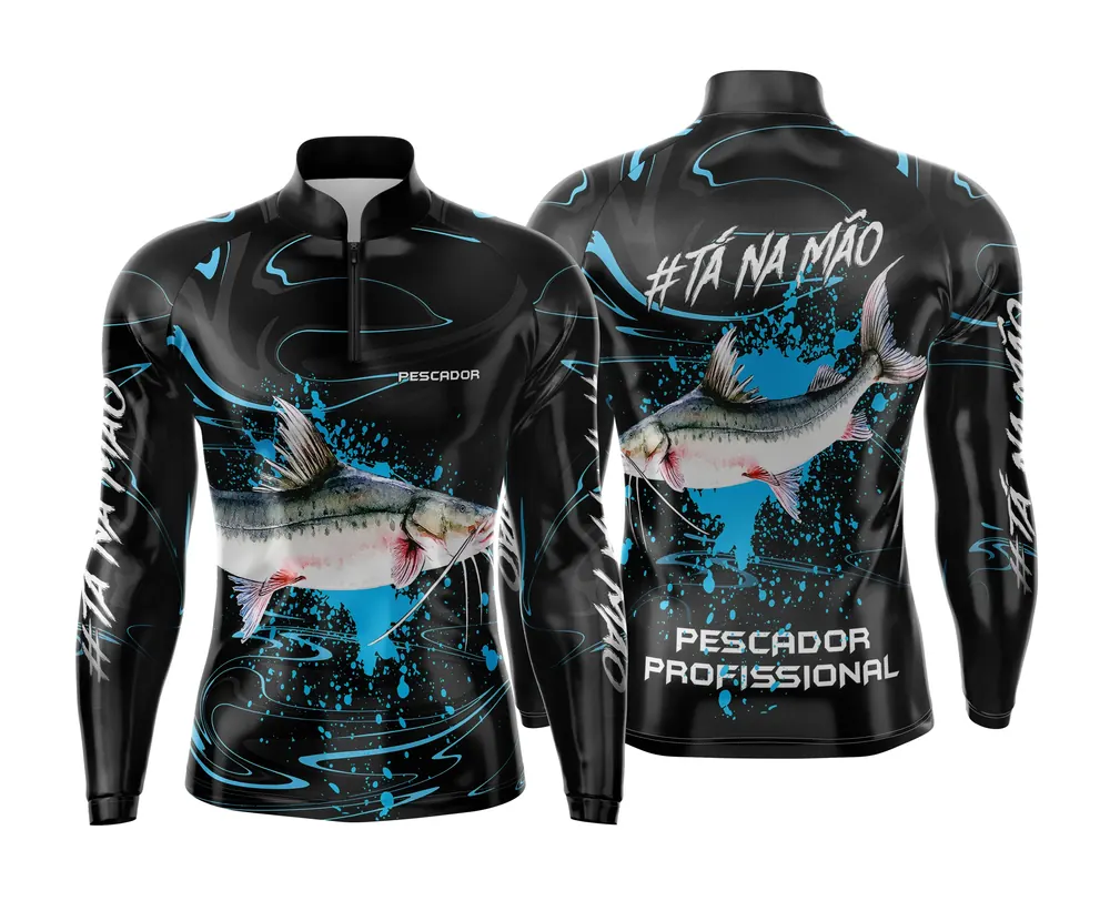 Arte Estampa Camisa de Pesca Esportiva Personalizada Modelo 65