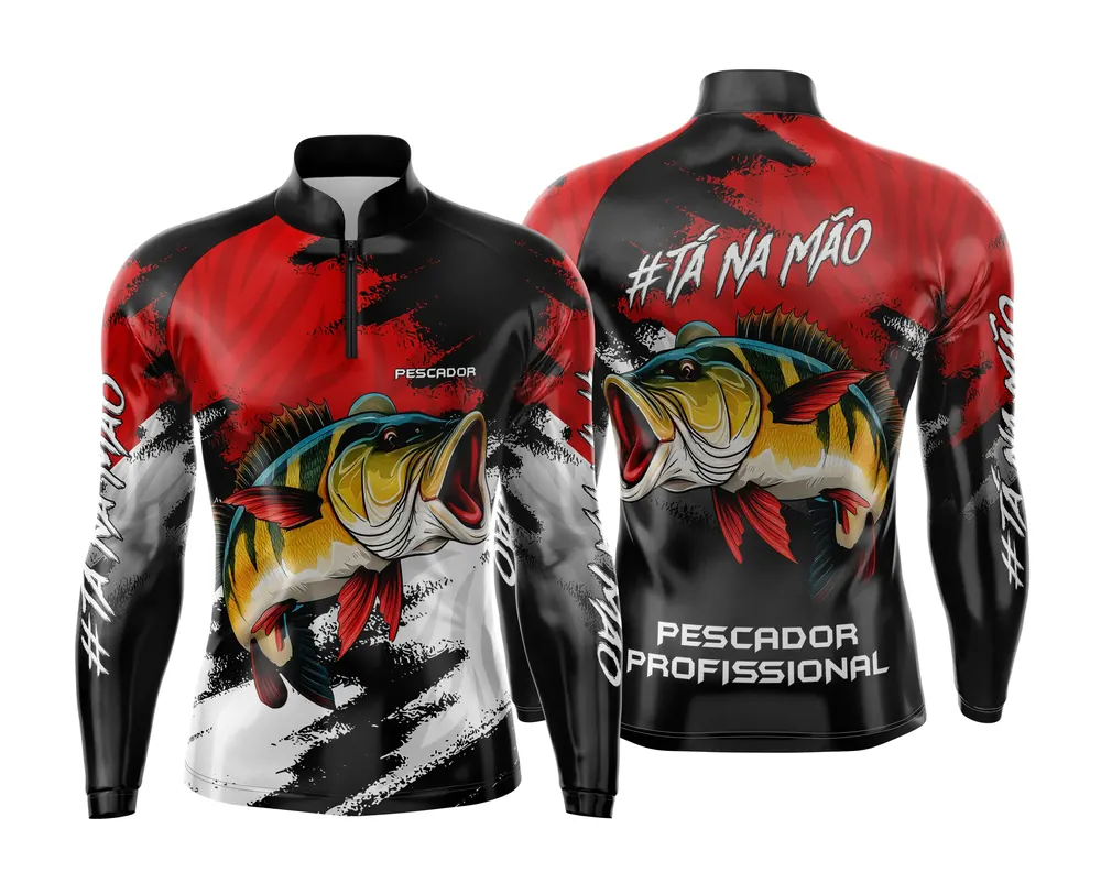 Arte Estampa Camisa de Pesca Esportiva Personalizada Modelo 38