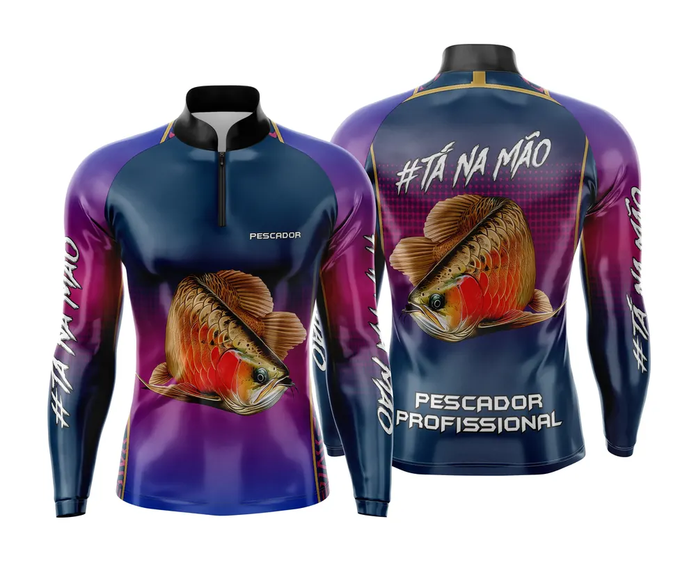 Arte Estampa Camisa de Pesca Esportiva Personalizada Modelo 28