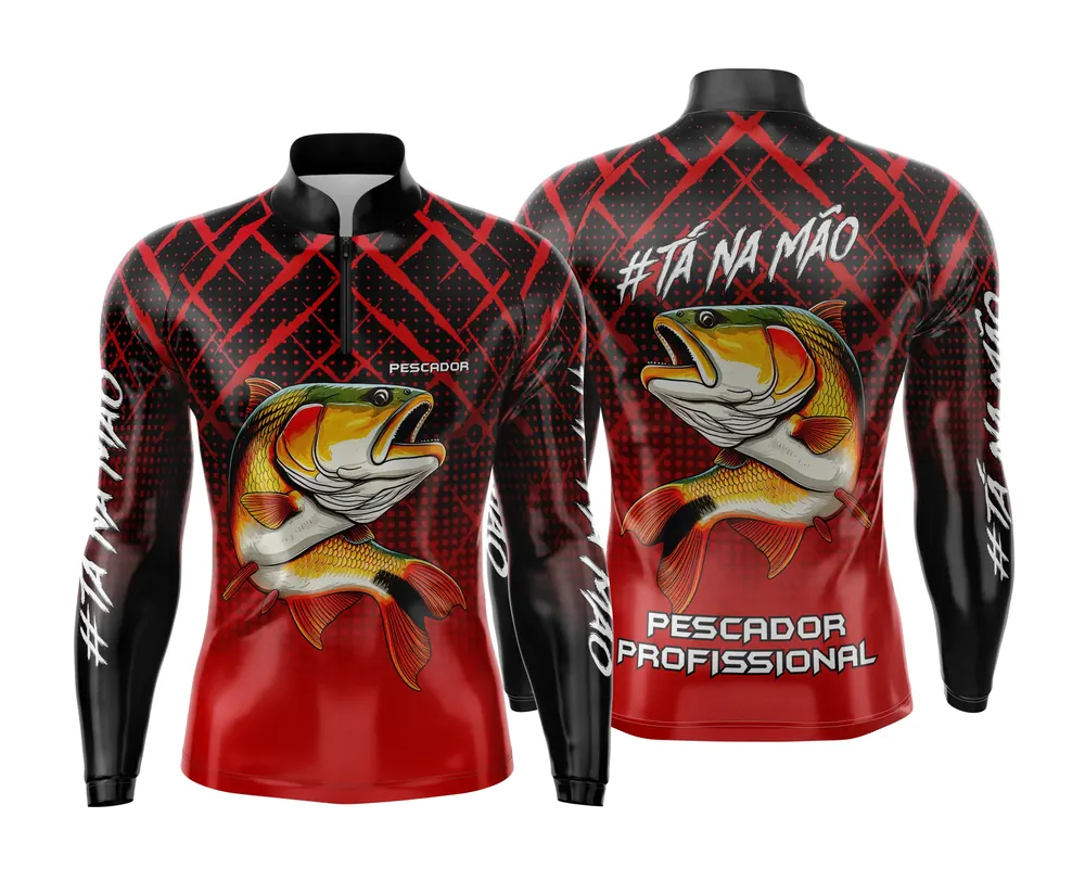 Arte Estampa Camisa de Pesca Esportiva Personalizada Modelo 41