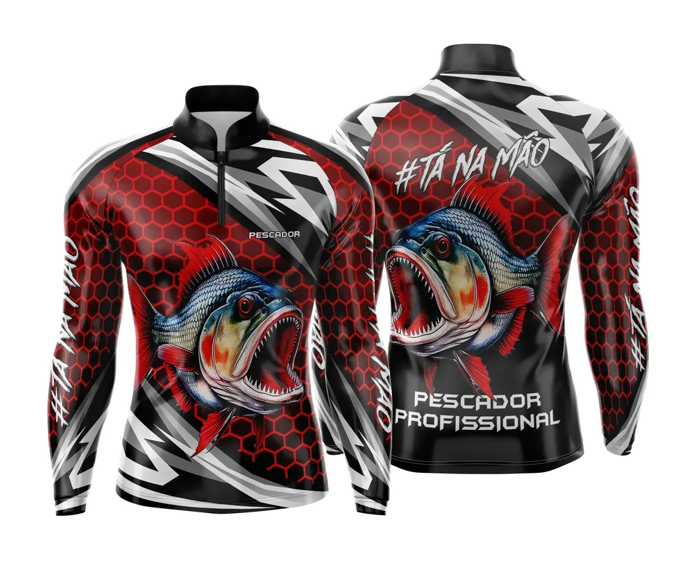 Arte Estampa Camisa de Pesca Esportiva Personalizada Modelo 96