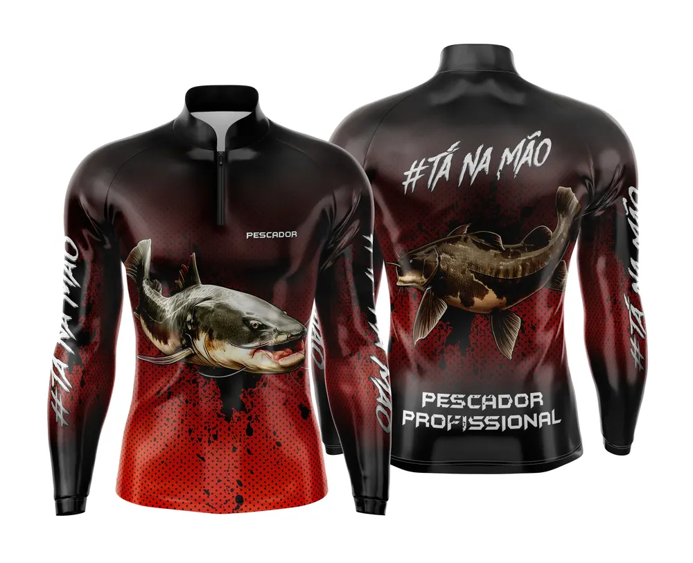 Arte Estampa Camisa de Pesca Esportiva Personalizada Modelo 67
