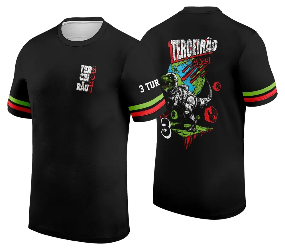 Arte Camisa Terceirão T-Rex Exclusiva