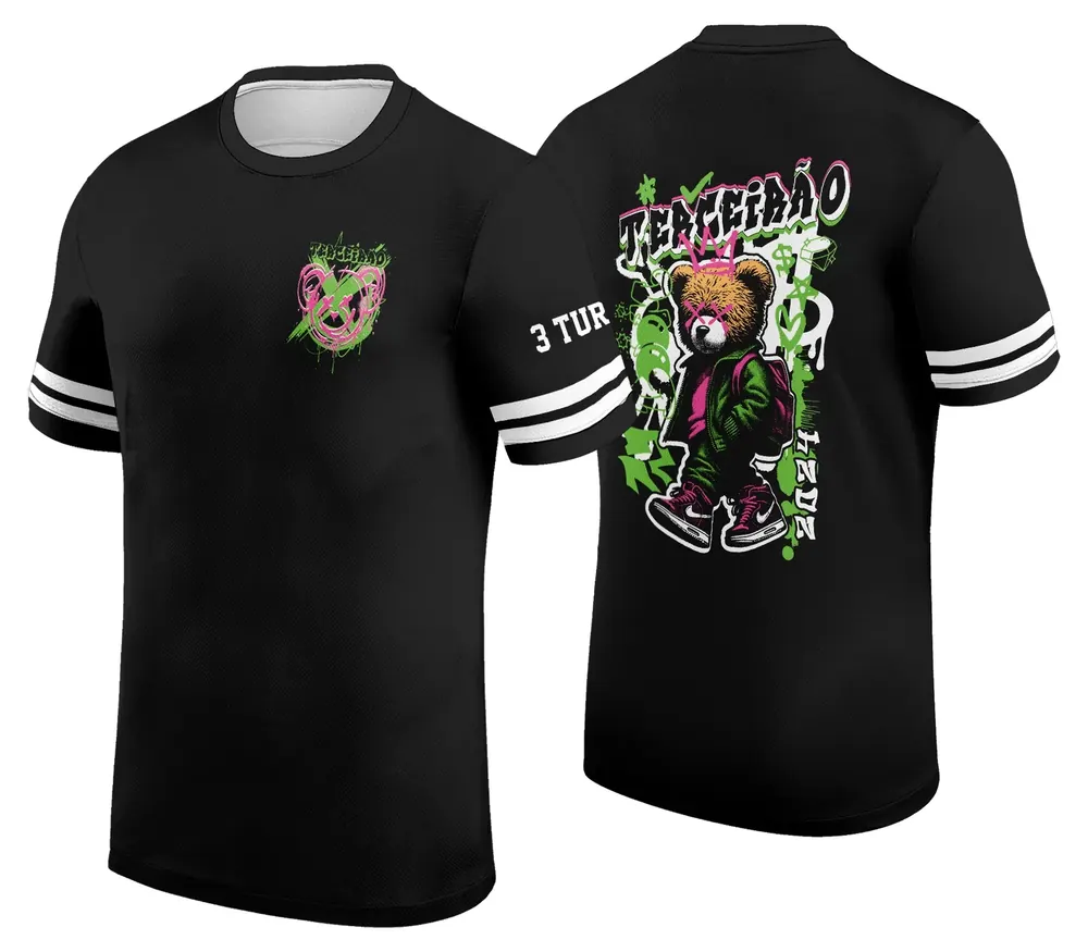Arte Camisa Urso Estilo Terceirão