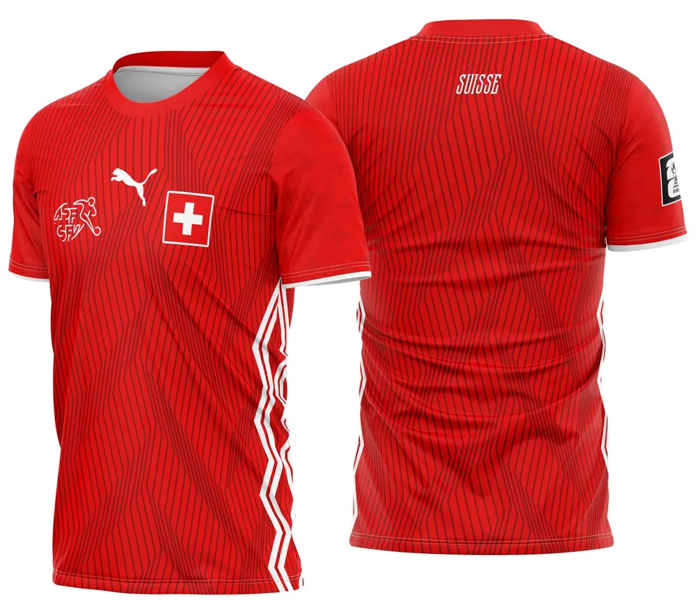 Arte Camisa de Time Suiza Concept 2026