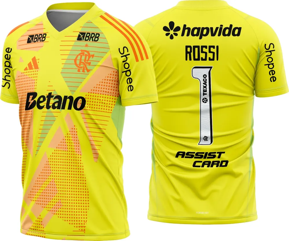 Arte Camisa Flamengo Goleiro 2025 - 2026 Modelo B