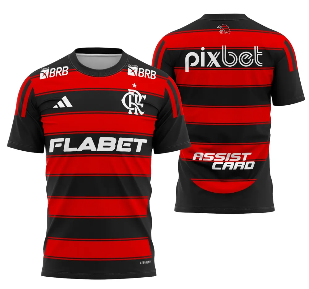 Arte Camisa Flamengo Local 2025