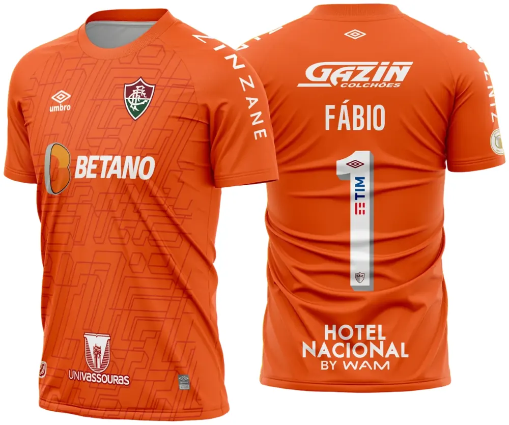 Arte Vetor Camisa Fluminense Goleiro I 2022 - 2023