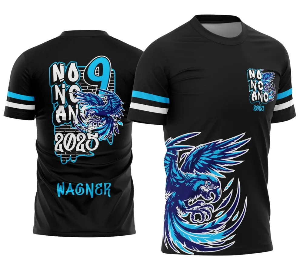 Camisa Formandos Nono Ano Graffite Arara Azul B
