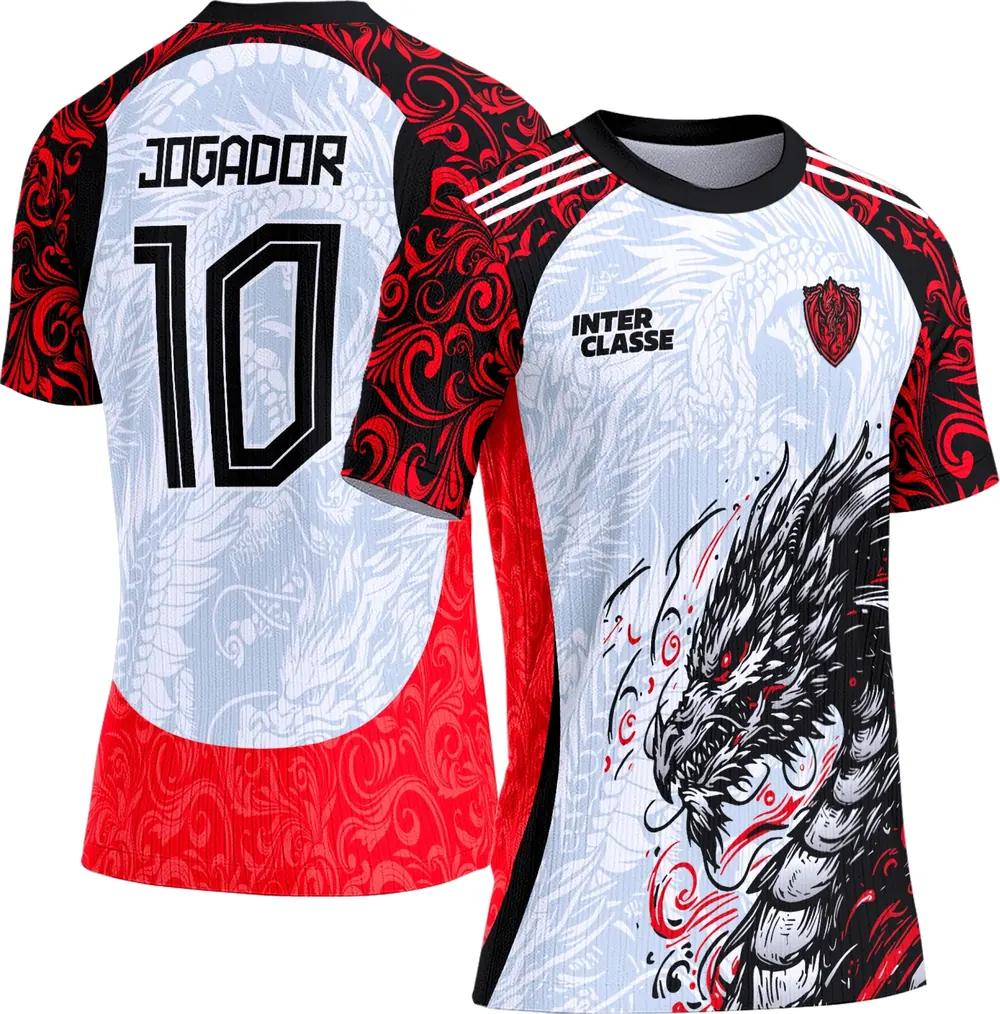 Arte Camisa Interclasse 823 Dragão Vermelho