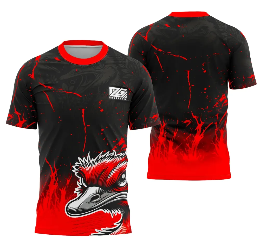 Arte Camisa Interclasse Avestruz