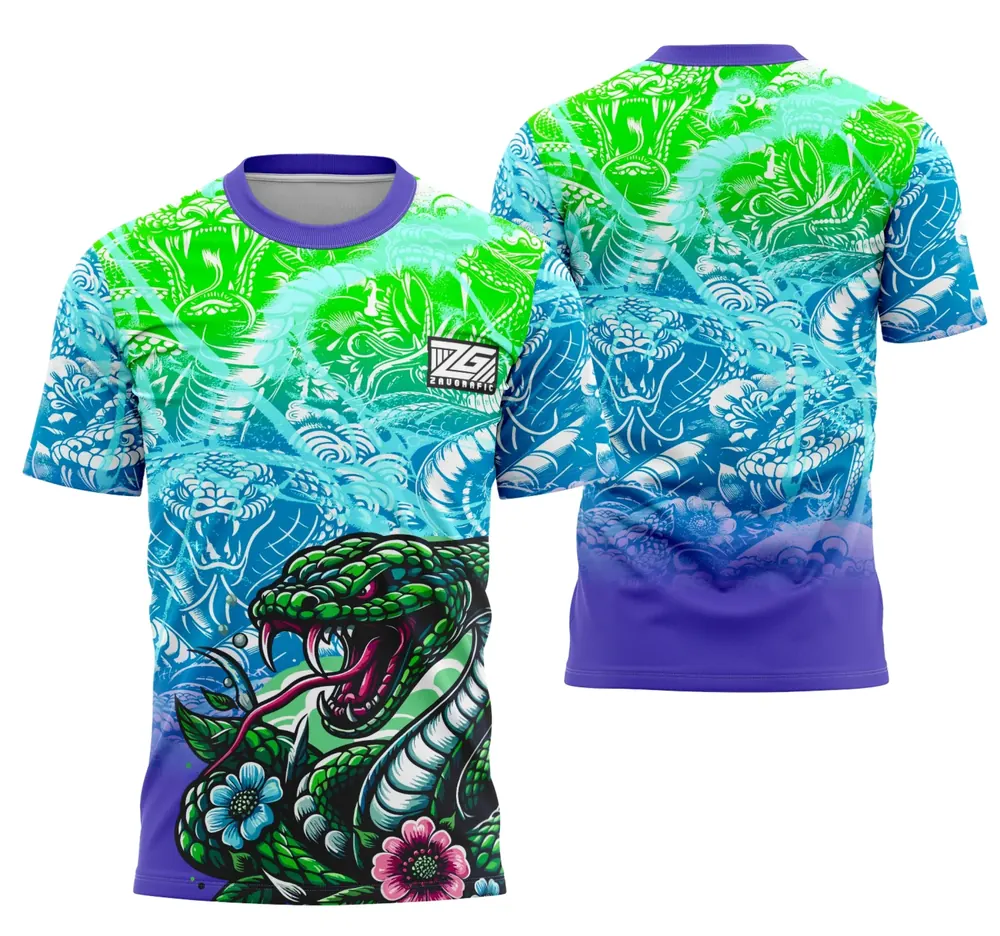 Arte Camisa Interclasse Cobra Japonesa