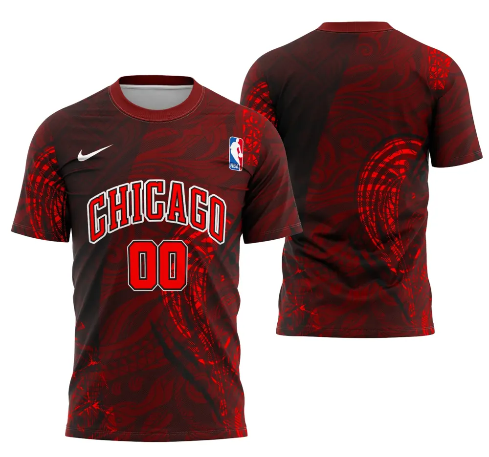 Arte Camisa Interclasse Conceito De Touros Chicago