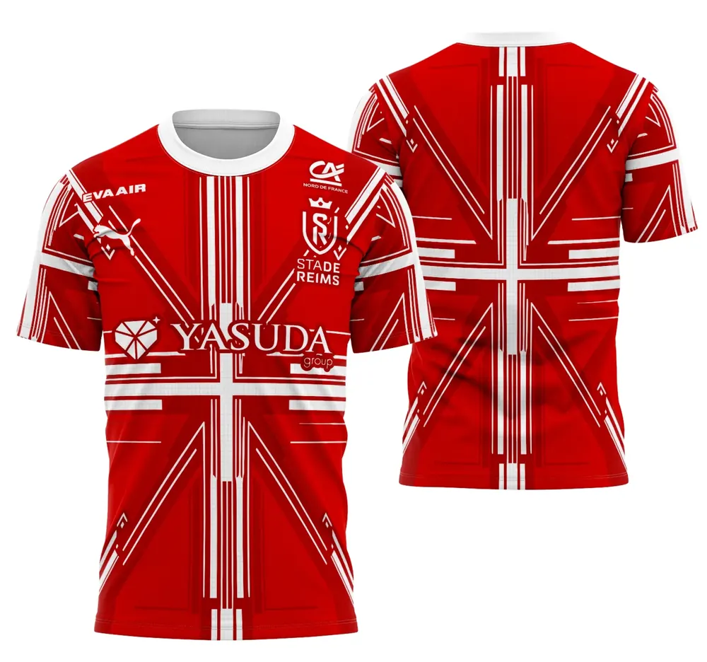 Arte Camisa Interclasse Conceito Do Estádio De Reims