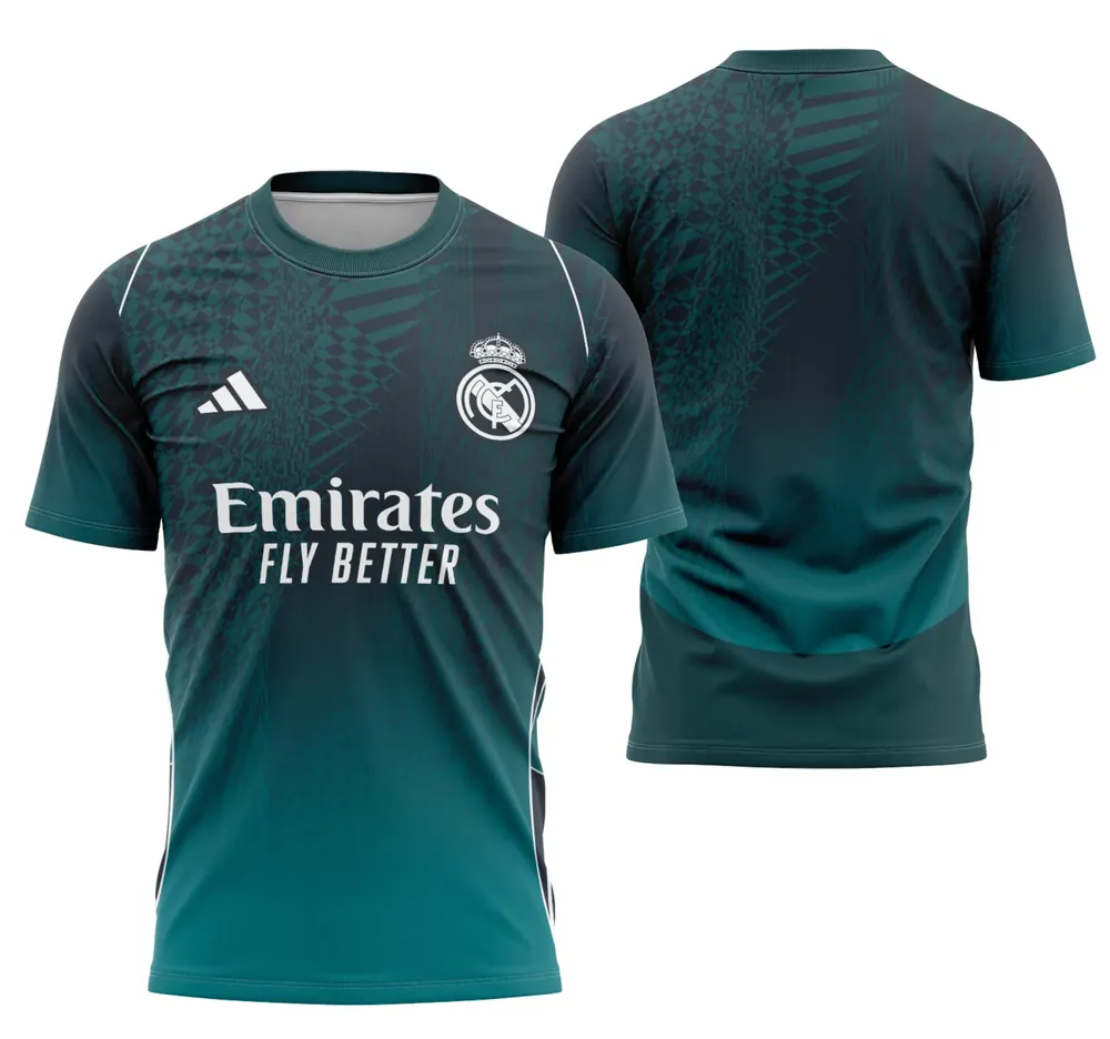 Arte Camisa Interclasse Conceito Do Real Madrid - Modelo 1