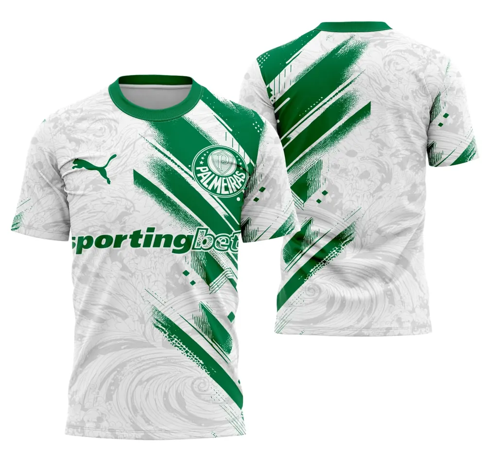 Arte Camisa Interclasse Conceito Palmeiras
