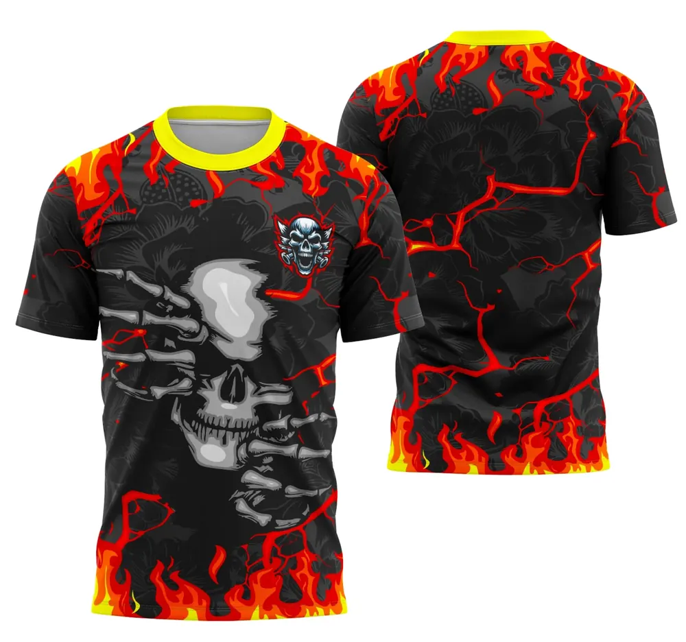 Arte Camisa Interclasse Equipe Crânio