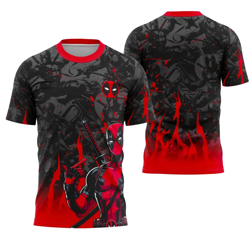 Arte Camisa Interclasse Equipe Deadpool