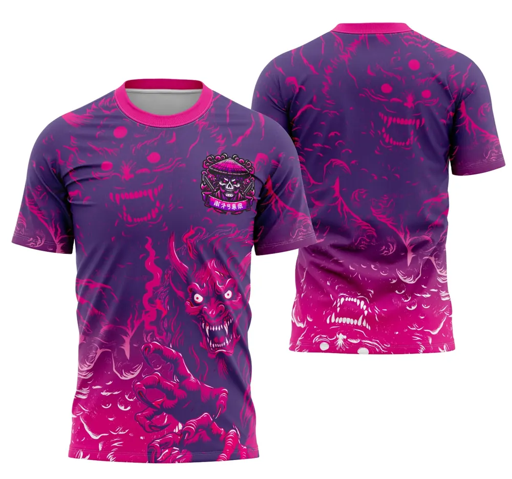 Arte Camisa Interclasse Equipe Demônio Japão