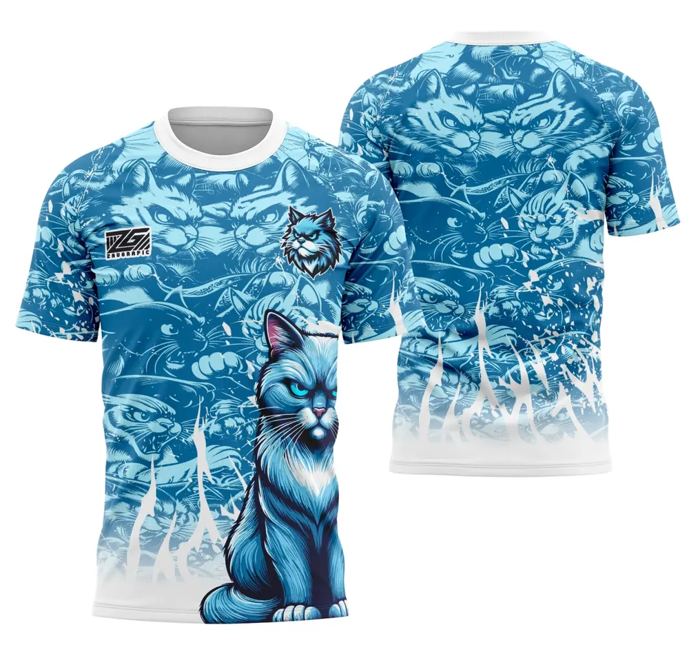 Arte Camisa Interclasse Equipe Gato