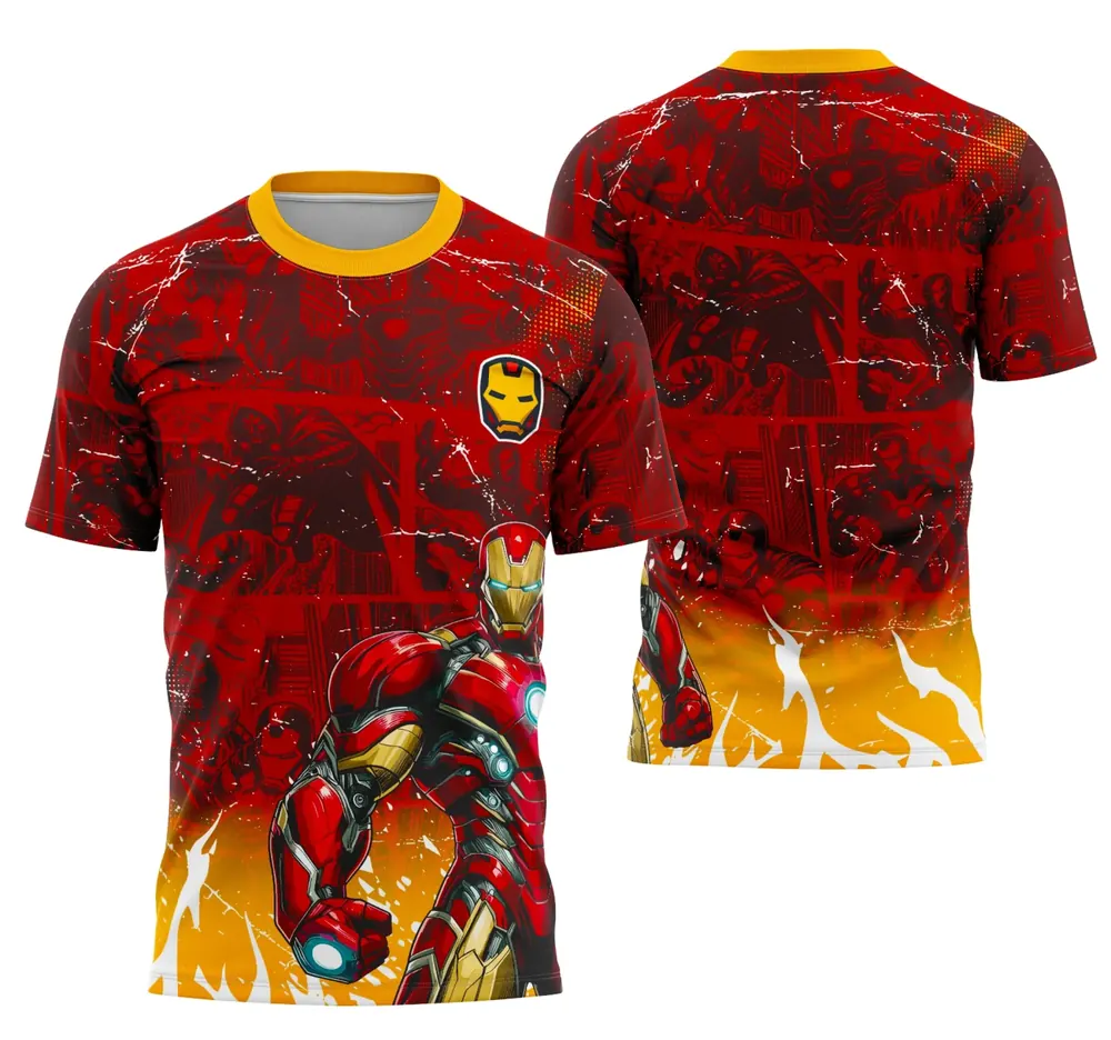 Arte Camisa Interclasse Equipe Homem De Ferro